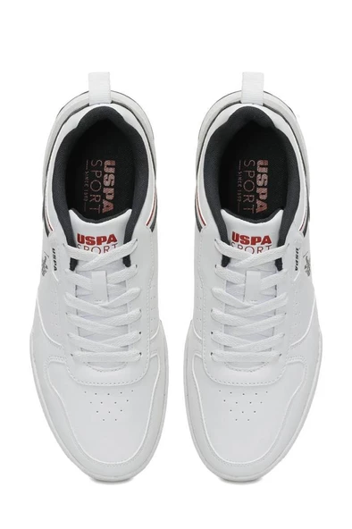 U.S.POLO ASSN AUSTIN 4PR BEYAZ LACİVERT COMFORT CASUAL SPOR AYAKKABI - 8