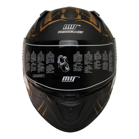 MTS M-201 ANUBIS GOLG GÜNEŞ VİZÖRLÜ KASK (SİYAH CAMLI) - 2
