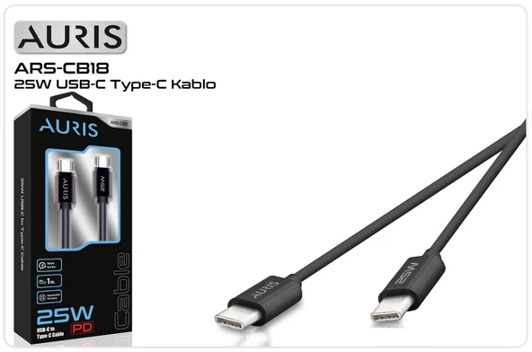 Auris Usb-C Type-C Kablo 25W