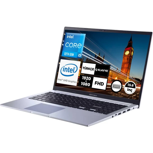 Vivobook 15 Intel Core I5-1235U 8gb 512GB SSD 15.6" Fhd Freedos Taşınabilir Bilgisayar X1502ZA-EJ1068 - 3