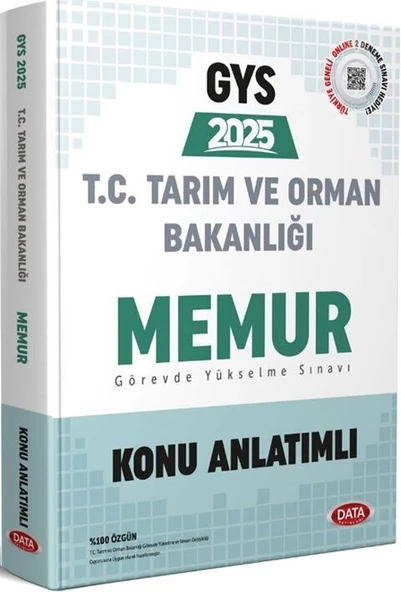 Data 2025 GYS Tarım ve Orman Bakanlığı Memur Konu Anlatımlı Görevde Yükselme Data Yayınları ürün görseli 1