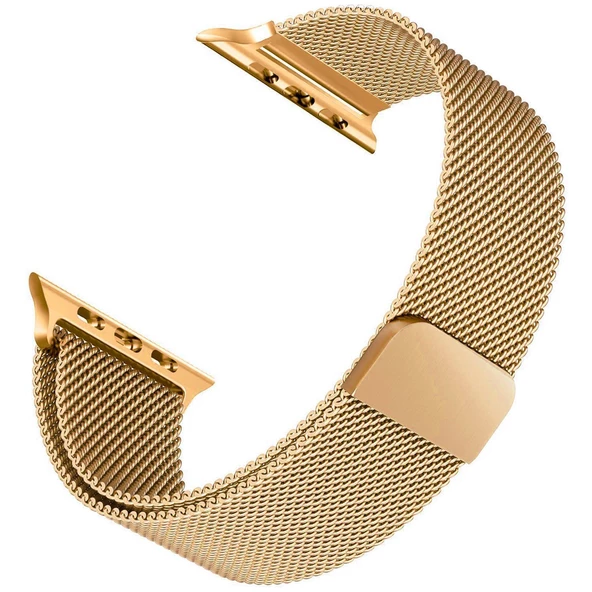 Microsonic Apple Watch 8 42mm Milanese Loop Version 3 Kordon Gold