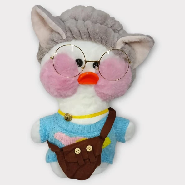 Gözlüklü Tatlı Ördek Aksesuarlı Peluş Oyuncak - 2
