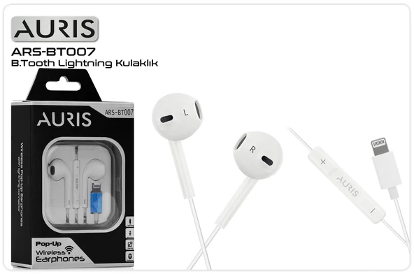 Auris Iphone Lightning Girişli Bluetooth Kulaklık