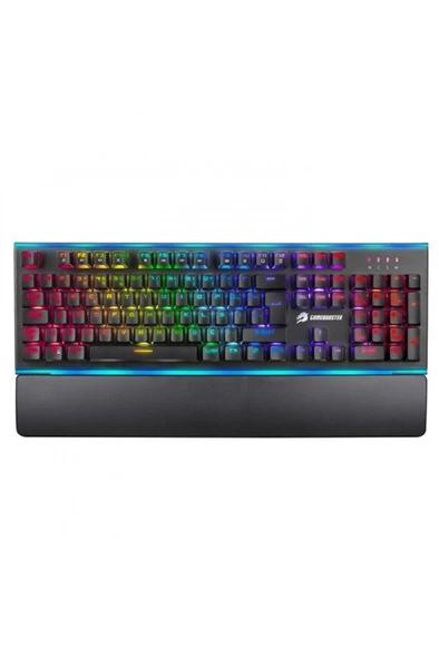 GAMEBOOSTER G906b Spectrum Rainbow Aydınlatmalı Bileklikli Mekanik Oyun Klavyesi