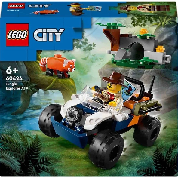 LEGO City Orman Kaşifinin ATV’li Kırmızı Panda Görevi 60424 - 5