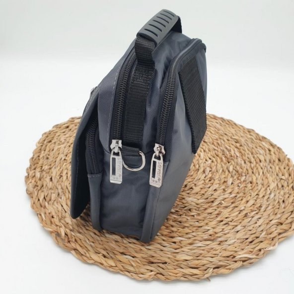 Yatay Fermuar Model Küçük Boy Erkek El Çantası - 9