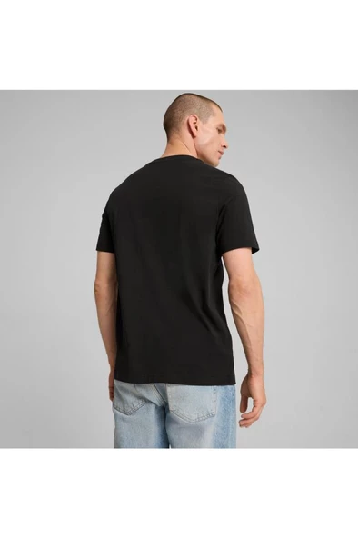 Puma OPEN ROAD Graphic Tee Erkek Tişört Siyah S-XXL - 3