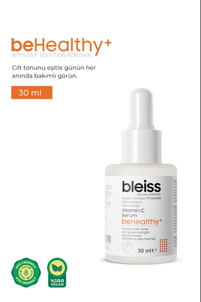 Bleiss beHelaty+ Cilt Aydınlatıcı ve Leke Karşıtı Vitamin C Serum 30 ml