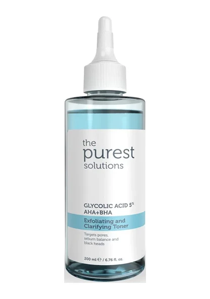 The Purest Solutions Exfoliating Clarifying Glycolic Acid 5% AHA + BHA Tonik 200 ml - 2