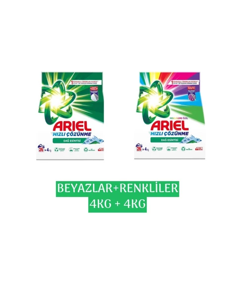 Ariel Beyazlar ve Renklilere Özel Kalıntı Ve Leke Karşıtı 4+4KG