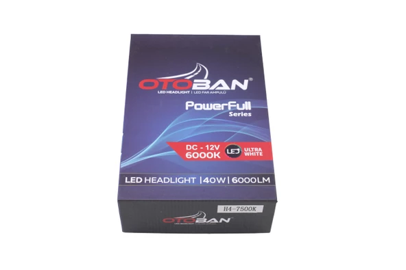 OTOBAN LED H4 POWER FUL 25W 7500 K