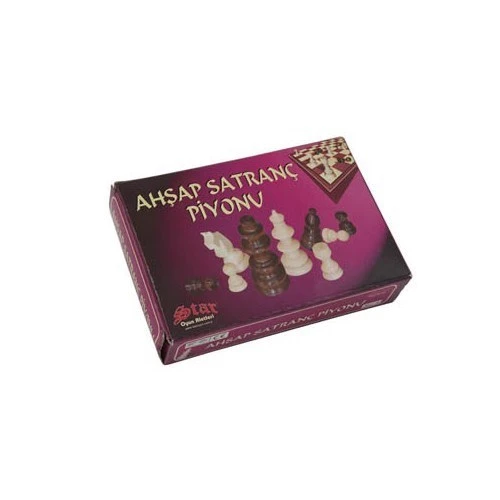 Star Satranç Piyonu Ahşap NO:4