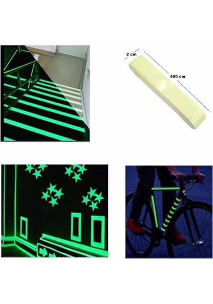 3B Trend Karanlıkta Işık Veren Fosforlu Şerit Bant 3 Metre - 3