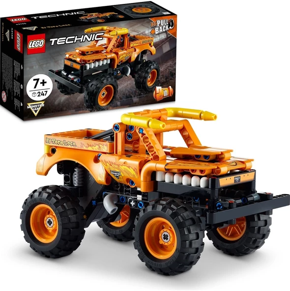 Technic Monster Jam# El Toro Loco# 42135 # Araçları Seven Çocuklar İçin 2#si 1 Arada Yaratıcı Oyunca