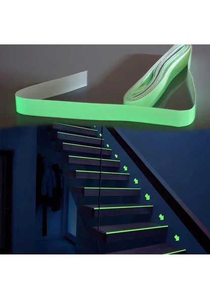 3B Trend Karanlıkta Işık Veren Fosforlu Şerit Bant 3 Metre - 2