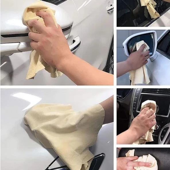 Simpak 3259 Mikro Güderi Süper Lüx Oto Kurulama Bezi 50x60 cm - Resim 4