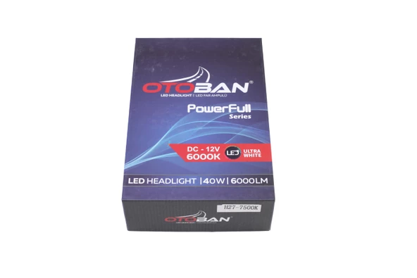 OTOBAN LED H27 POWER FUL 25W 7500 K