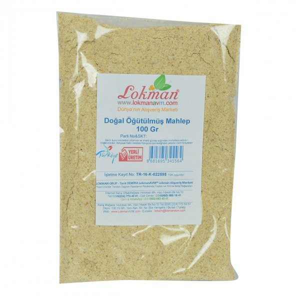 LokmanAVM Mahlep Öğütülmüş Saf Doğal 100 Gr Paket - Resim 2