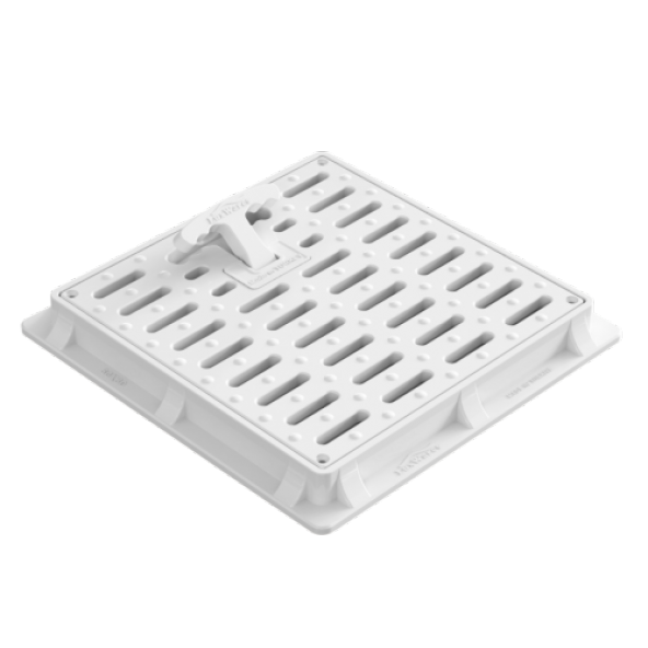 30X30 IZGARALI  PLASTİK RÖGAR MENHOL KAPAK VE ÇERÇEVE - 1
