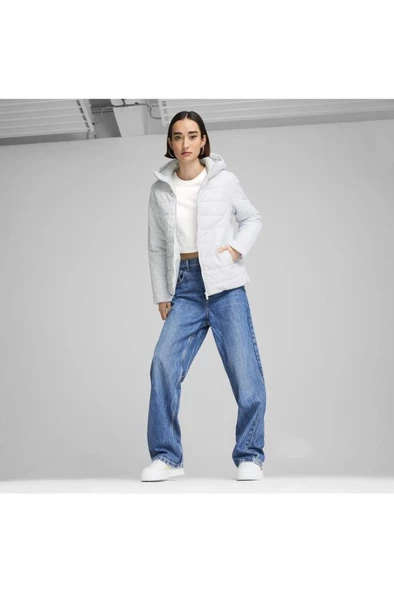 Puma ESS Padded Jacket 848940 42 Kadın Mont A.Gri XS-XL - 5