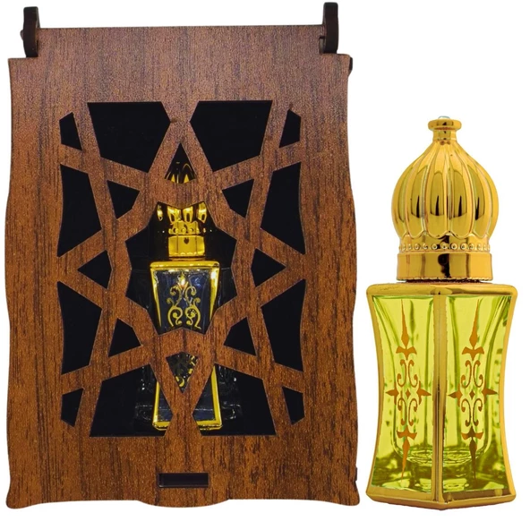 Medine Ravza Kokusu 10 Ml Premium Esans Cam Şişesinde Roll-on Hediyelik Ahşap Kutulu