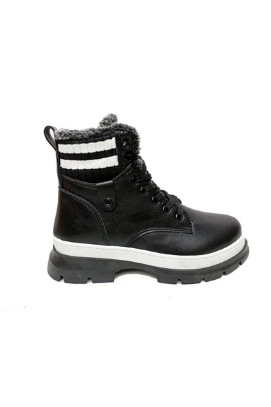 Metro 80-1 Deri Kürklü Sıcak Astar Kadın Bot - 5