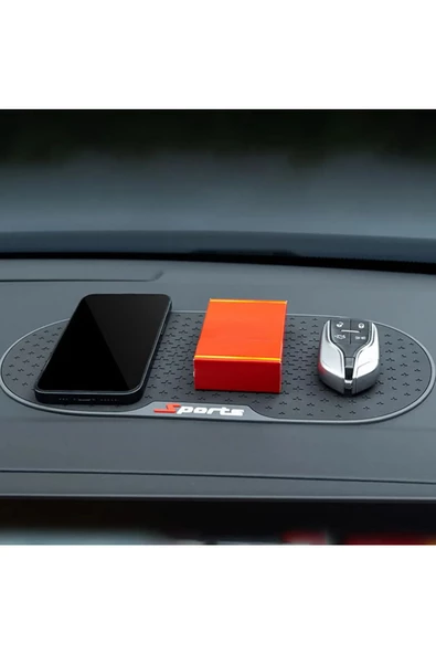 Araç Içi Torpido Kaydırmaz Telefon Tutucu Teleskopik Araba Silikon Telefon Tutucu Mat - 4