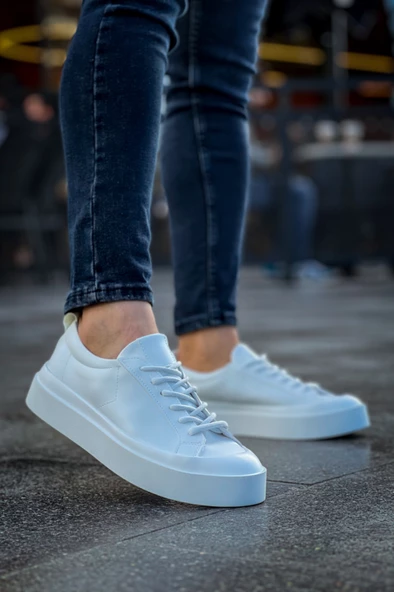 BA500 BOA Özel Termo Taban Beyaz Casual Erkek Ayakkabı - 3