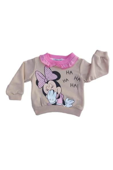 Kız Bebek Karakter Baskılı  6/24 Ay Takım - Resim 2