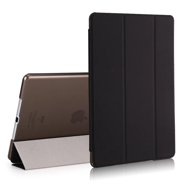 Microsonic Apple iPad 9.7 2017 (A1822-A1823) Smart Case ve arka Kılıf Siyah