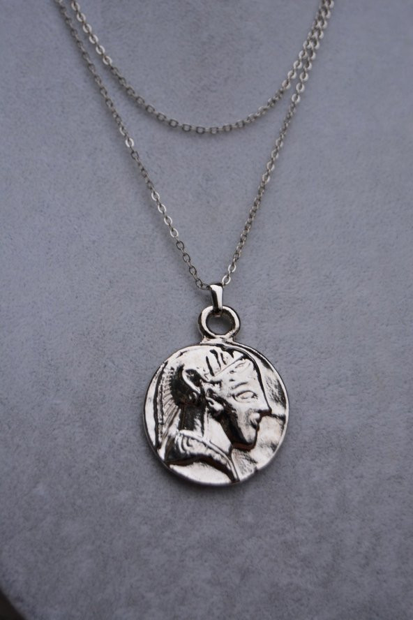 GÜMÜŞ KAPLAMA KOLYE - 5