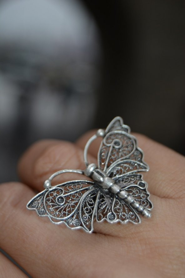 KELEBEK YÜZÜK her parmağa göre ayarlanabilir model - 3