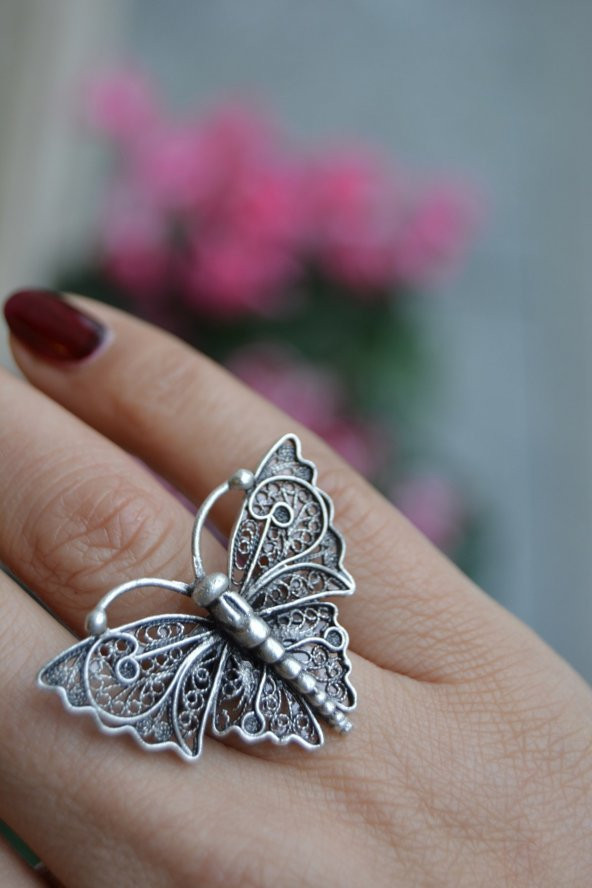 KELEBEK YÜZÜK her parmağa göre ayarlanabilir model - 5