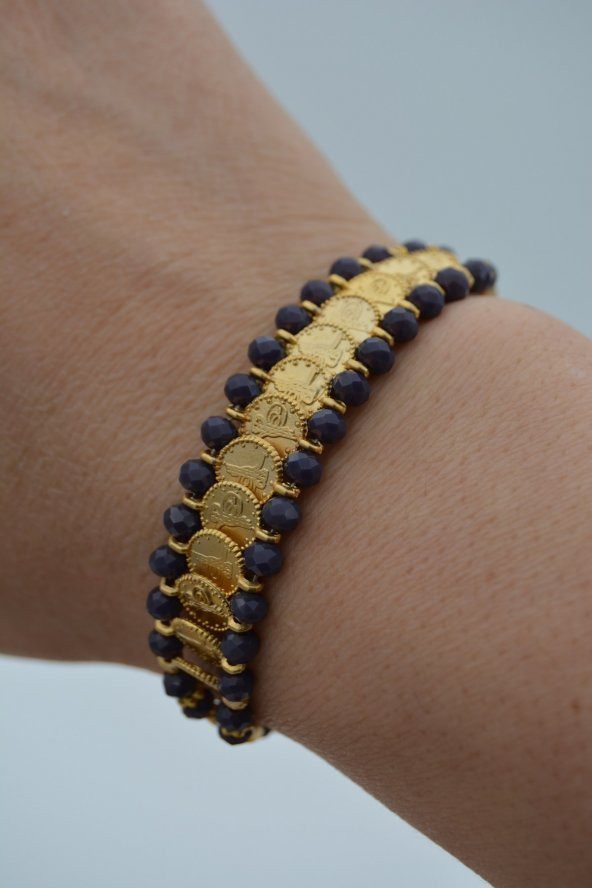 STONEAGE Altın Kaplama Bileklik Çek Kristali ürün görseli