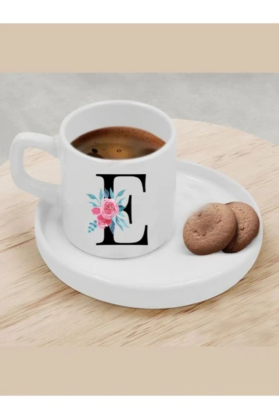 Özcan Tasarım Türk Kahvesi Fincanı E Harfi Fincan ürün görseli