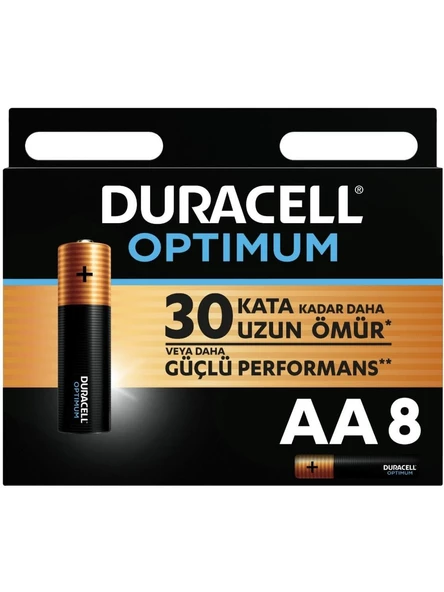 Duracell Optimum Aa Kalem Pil 8 li