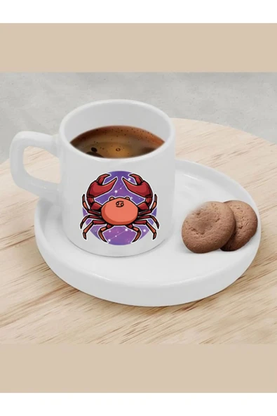 Özcan Tasarım Türk Kahvesi Fincanı Yengeç Burcu Fincan ürün görseli