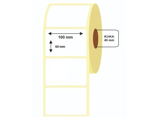 Termal Etiket 60x100mm 500Lü 1 Rulo