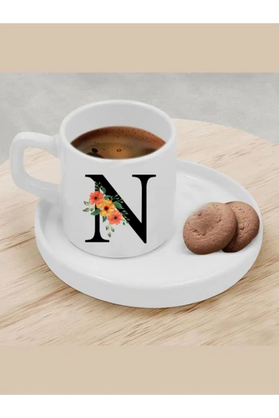 Özcan Tasarım Türk Kahvesi Fincanı N Harfi Fincan ürün görseli