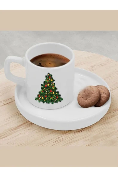 Özcan Tasarım Türk Kahvesi Fincanı Çam Ağaçlı Fincan ürün görseli