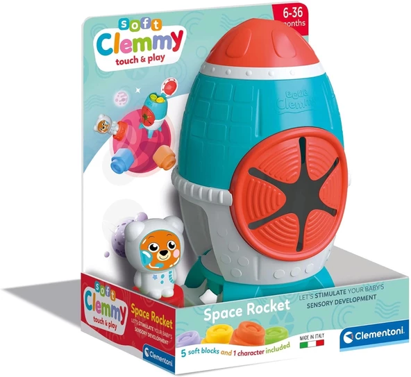 Clementoni Soft Clemmy Yumuşak Blok Duyusal Roket 5 Parça 17806 - 5