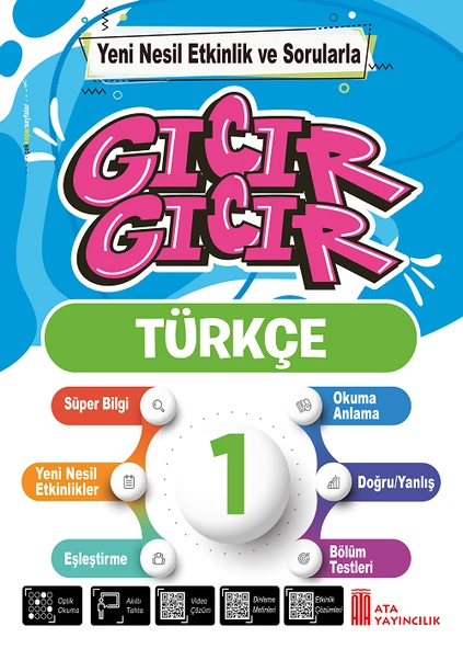Ata 1.Sınıf 2.Dönem Gıcır Gıcır Türkçe + Matematik+ Tüm Dersler Soru Bankası - Resim 4