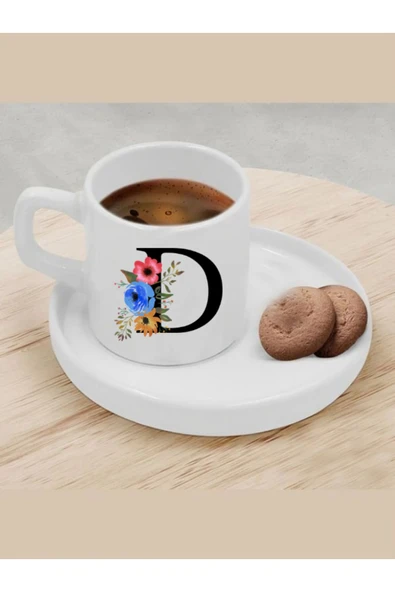 Özcan Tasarım Türk Kahvesi Fincanı D Harfi Fincan