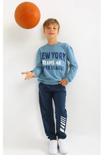 Erkek  Baskılı 6/9 Yaş 2 İp Eşofman Takım ürün görseli 1