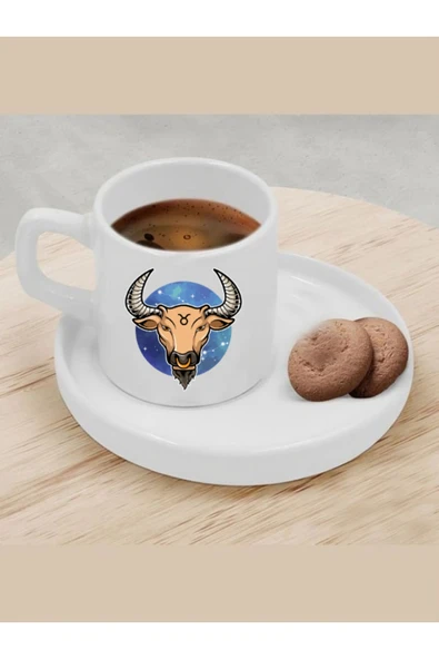 Özcan Tasarım Türk Kahvesi Fincanı Boğa Burcu Fincan