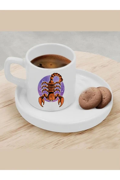Özcan Tasarım Türk Kahvesi Fincanı Akrep Burcu Fincan