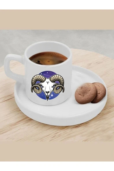 Özcan Tasarım Türk Kahvesi Fincanı Koç Burcu Fincan
