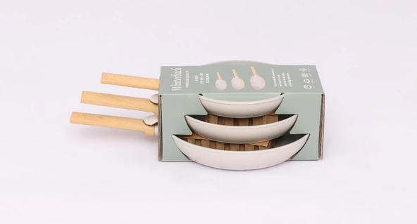 Winterbach 3lü Tava Seti Seramik/Granit 20-24-28 CM - Resim 2