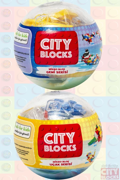 Mikro Blok Oyuncak 2li City Blocks Seti